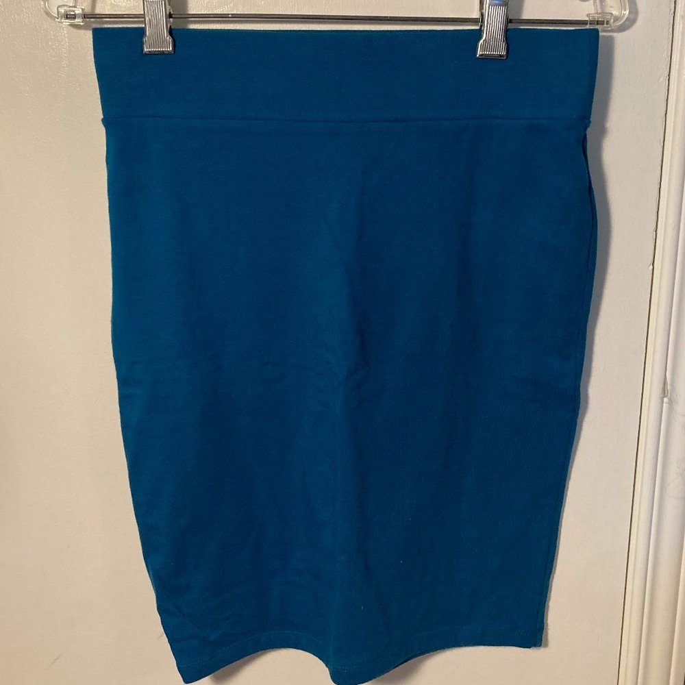 🦋 3/$25 Teal High Waisted Stretchy Skirt